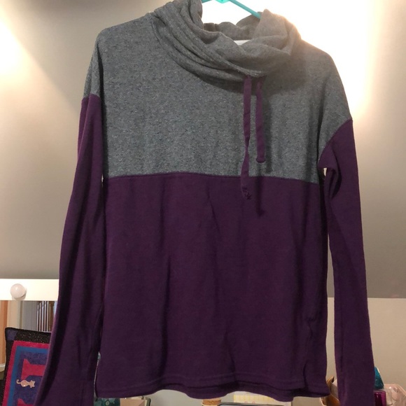 Sweaters - Cowl Neck Lightweight Sweatshirt